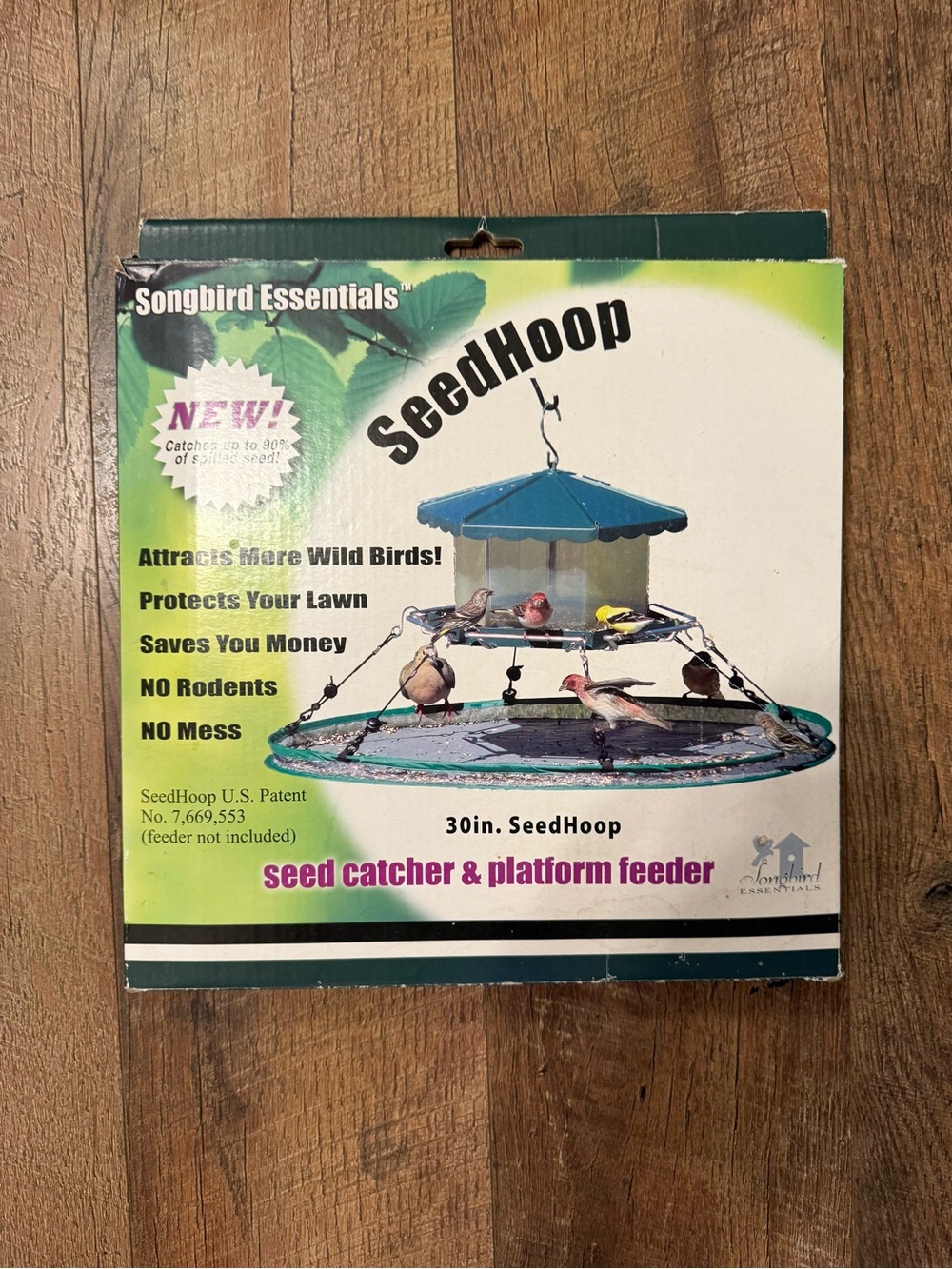 Songbird Essentials Seed Hoop Seedhoop 30" Seed Catcher Platform Bird Feeder New